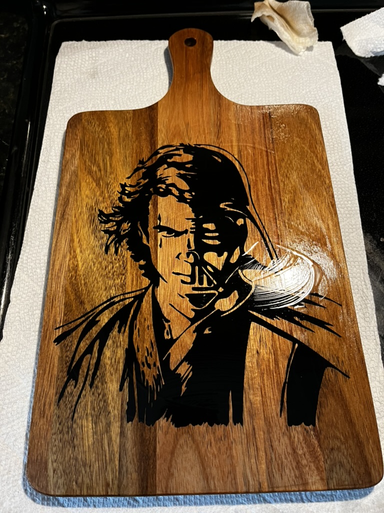 Star Wars themed cutting board