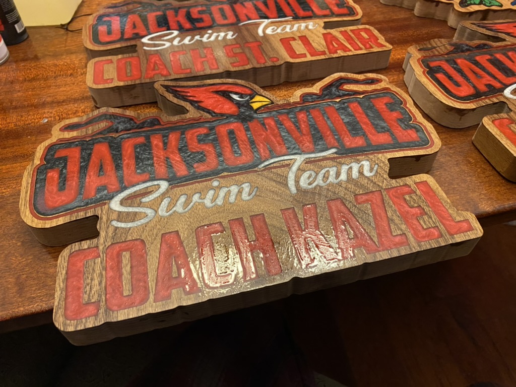 Swim themed custom sign